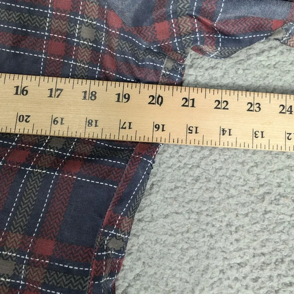 Maralyn and Me Jacket Womens Size Large Red Blue Plaid Vintage Jacket - Picture 6 of 6